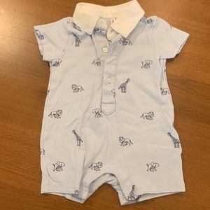 Janie and Jack 0-3 month one piece shortall
